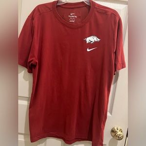 Nike Dri Fit Arkansas Razorbacks tee. Size XL